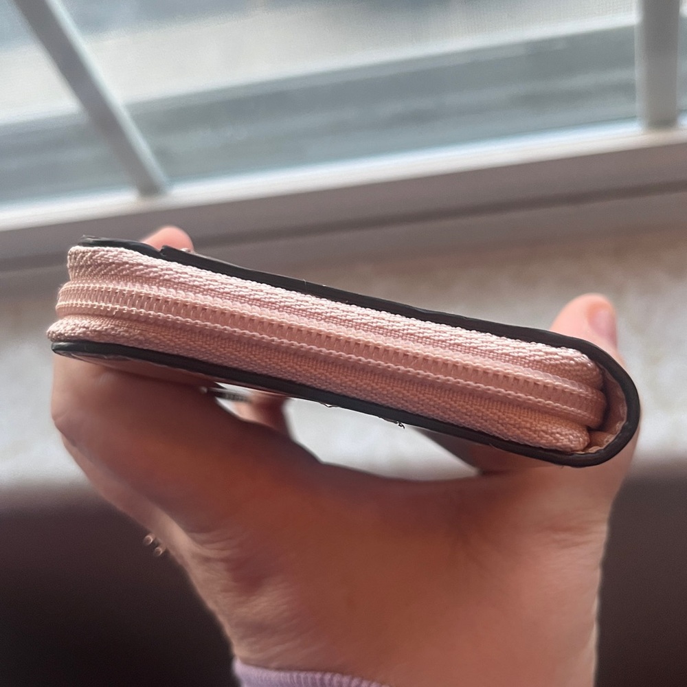 Coach East/West Mirror Rose Gold Metallic Wristlet - Picture 6 of 10